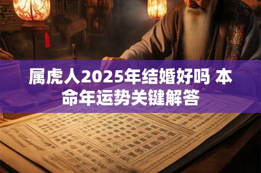 属虎人2025年结婚好吗 本命年运势关键解答