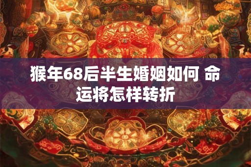 猴年68后半生婚姻如何 命运将怎样转折