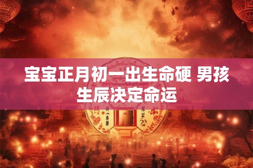 宝宝正月初一出生命硬 男孩生辰决定命运