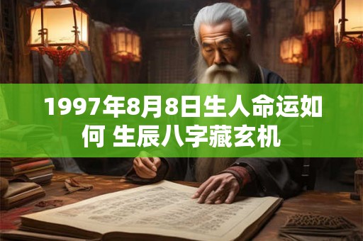 1997年8月8日生人命运如何 生辰八字藏玄机