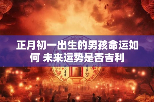正月初一出生的男孩命运如何 未来运势是否吉利