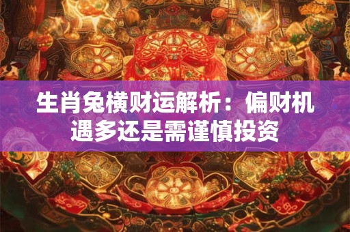 生肖兔横财运解析：偏财机遇多还是需谨慎投资