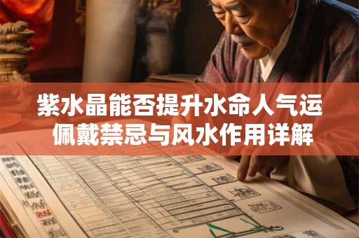 详细阅读:紫水晶能否提升水命人气运 佩戴禁忌与风水作用详解 紫水晶能否提升水命人气运 佩戴禁忌与风水作用详解