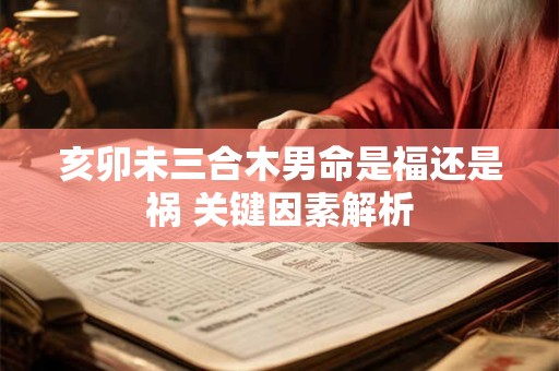 亥卯未三合木男命是福还是祸 关键因素解析