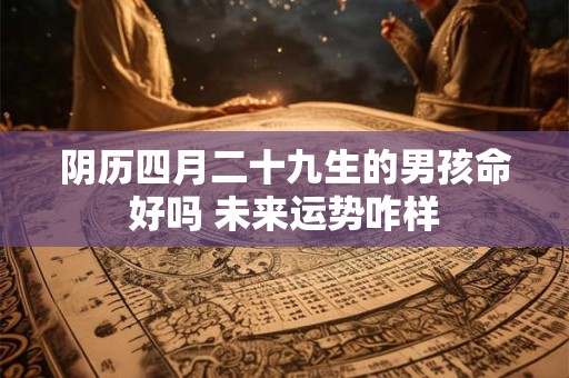 阴历四月二十九生的男孩命好吗 未来运势咋样