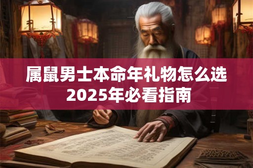 属鼠男士本命年礼物怎么选 2025年必看指南