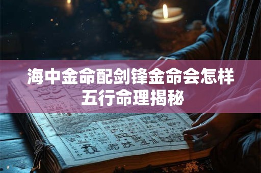 海中金命配剑锋金命会怎样 五行命理揭秘