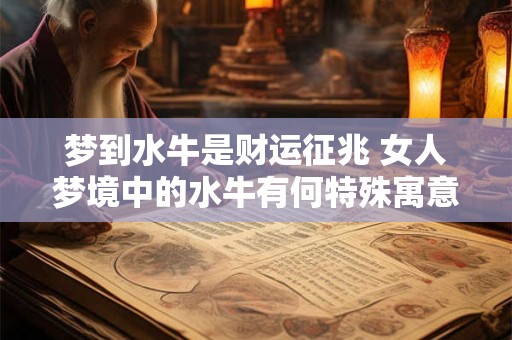 梦到水牛是财运征兆 女人梦境中的水牛有何特殊寓意