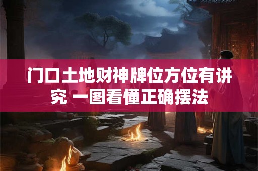 门口土地财神牌位方位有讲究 一图看懂正确摆法