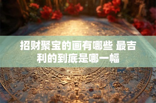 招财聚宝的画有哪些 最吉利的到底是哪一幅