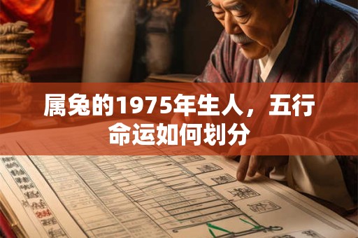 属兔的1975年生人，五行命运如何划分