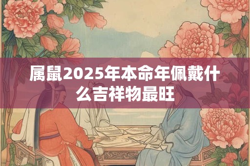 属鼠2025年本命年佩戴什么吉祥物最旺