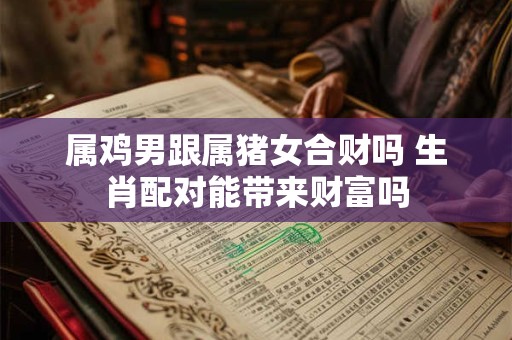 属鸡男跟属猪女合财吗 生肖配对能带来财富吗