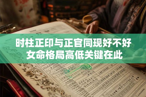 时柱正印与正官同现好不好 女命格局高低关键在此