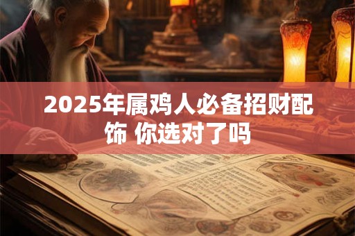 2025年属鸡人必备招财配饰 你选对了吗