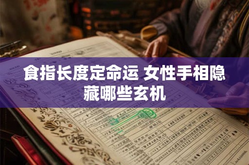 食指长度定命运 女性手相隐藏哪些玄机