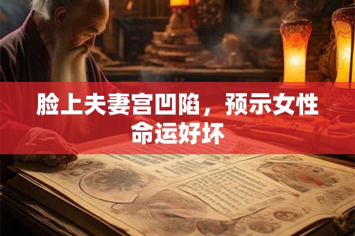 脸上夫妻宫凹陷，预示女性命运好坏