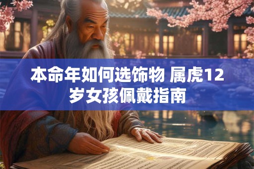 本命年如何选饰物 属虎12岁女孩佩戴指南