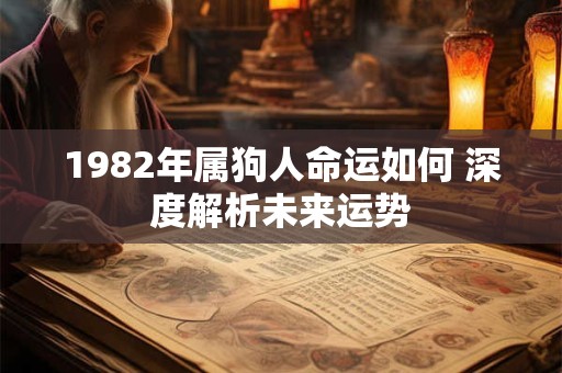 1982年属狗人命运如何 深度解析未来运势