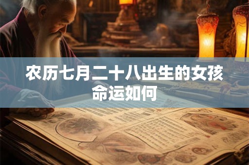 农历七月二十八出生的女孩命运如何