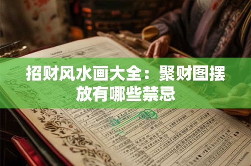 招财风水画大全：聚财图摆放有哪些禁忌