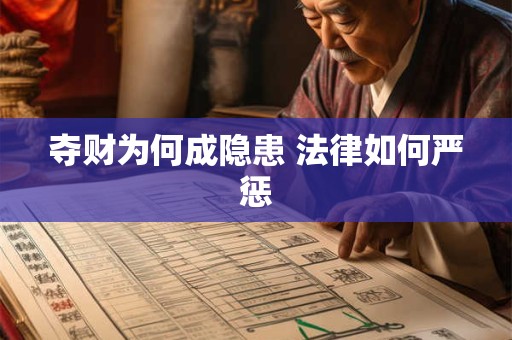 夺财为何成隐患 法律如何严惩