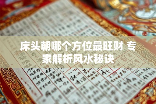 床头朝哪个方位最旺财 专家解析风水秘诀