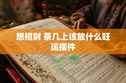 想招财 茶几上该放什么旺运摆件