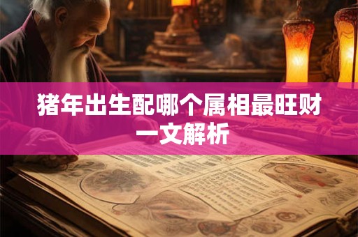 猪年出生配哪个属相最旺财 一文解析