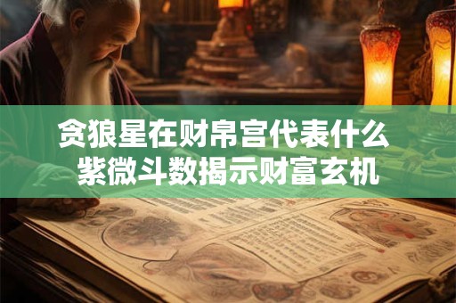 贪狼星在财帛宫代表什么 紫微斗数揭示财富玄机