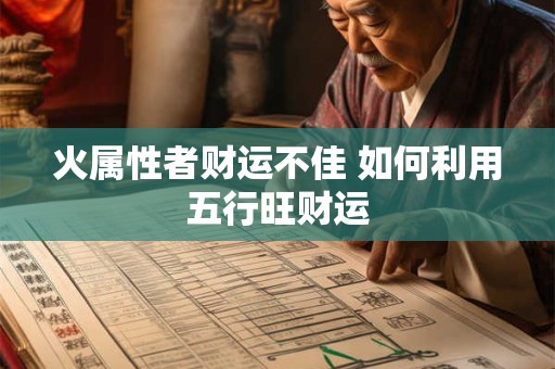 火属性者财运不佳 如何利用五行旺财运