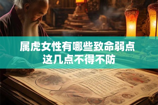 属虎女性有哪些致命弱点 这几点不得不防
