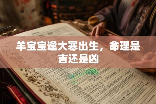 羊宝宝逢大寒出生，命理是吉还是凶