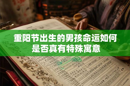 重阳节出生的男孩命运如何 是否真有特殊寓意