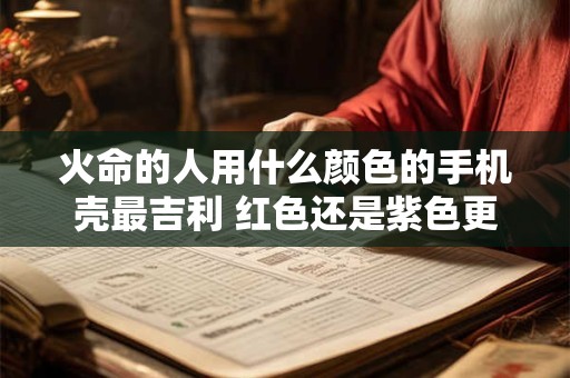 火命的人用什么颜色的手机壳最吉利 红色还是紫色更合适 火命的人用什么颜色的手机壳最吉利 红色还是紫色更合适