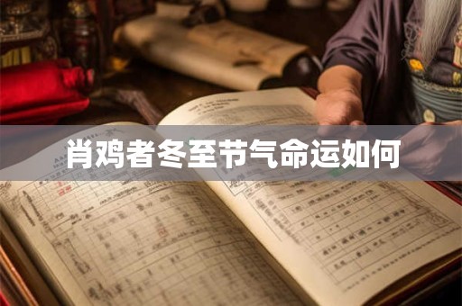 肖鸡者冬至节气命运如何