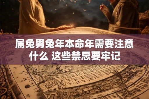 属兔男兔年本命年需要注意什么 这些禁忌要牢记