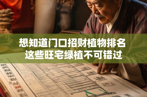 想知道门口招财植物排名 这些旺宅绿植不可错过