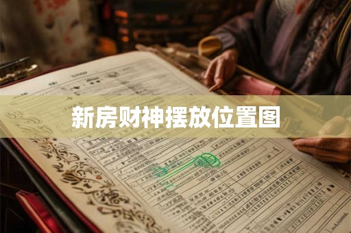 新房财神摆放位置图
