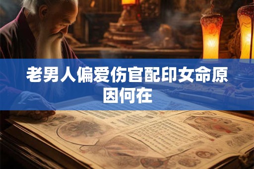 老男人偏爱伤官配印女命原因何在
