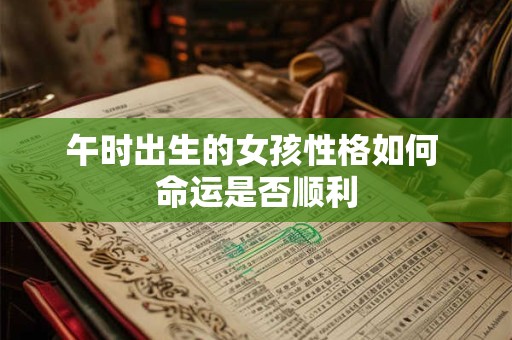 午时出生的女孩性格如何 命运是否顺利