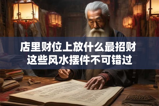 店里财位上放什么最招财 这些风水摆件不可错过