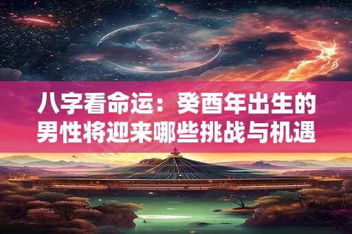 八字看命运：癸酉年出生的男性将迎来哪些挑战与机遇