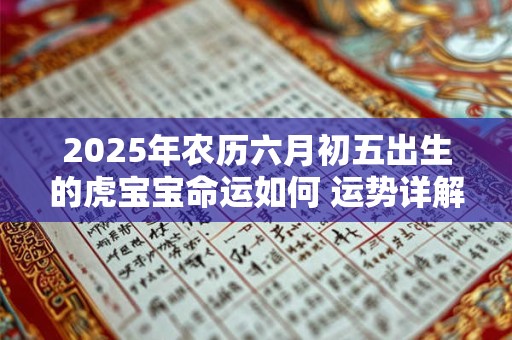2025年农历六月初五出生的虎宝宝命运如何 运势详解