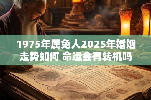 1975年属兔人2025年婚姻走势如何 命运会有转机吗