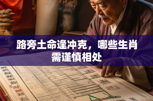 路旁土命逢冲克，哪些生肖需谨慎相处