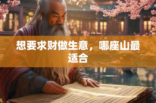 想要求财做生意，哪座山最适合