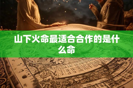 山下火命最适合合作的是什么命
