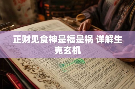 正财见食神是福是祸 详解生克玄机