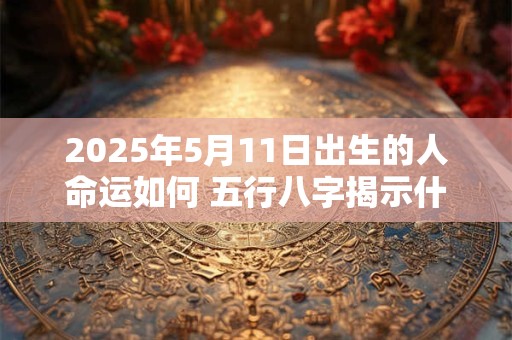 2025年5月11日出生的人命运如何 五行八字揭示什么 2025年5月11日出生的人命运如何 五行八字揭示什么